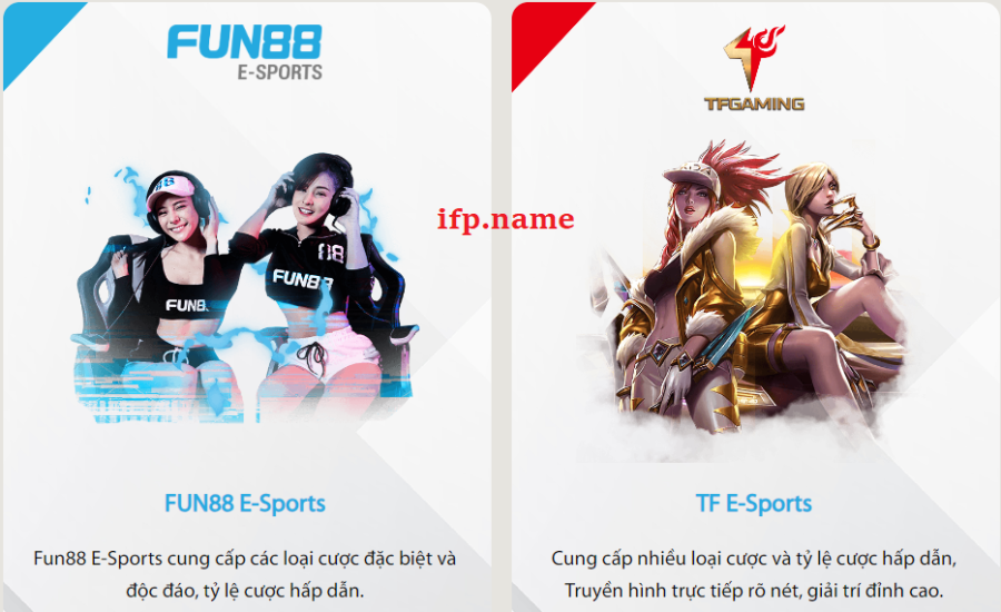 Cá cược game e-Sports Fun88
