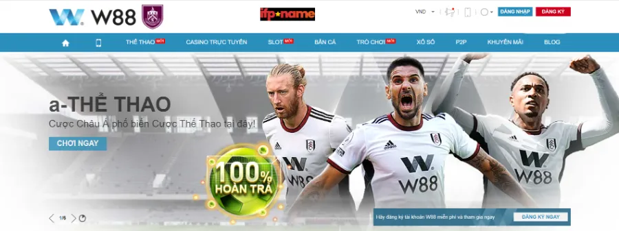 trang web cá cược bóng đá hợp pháp W88